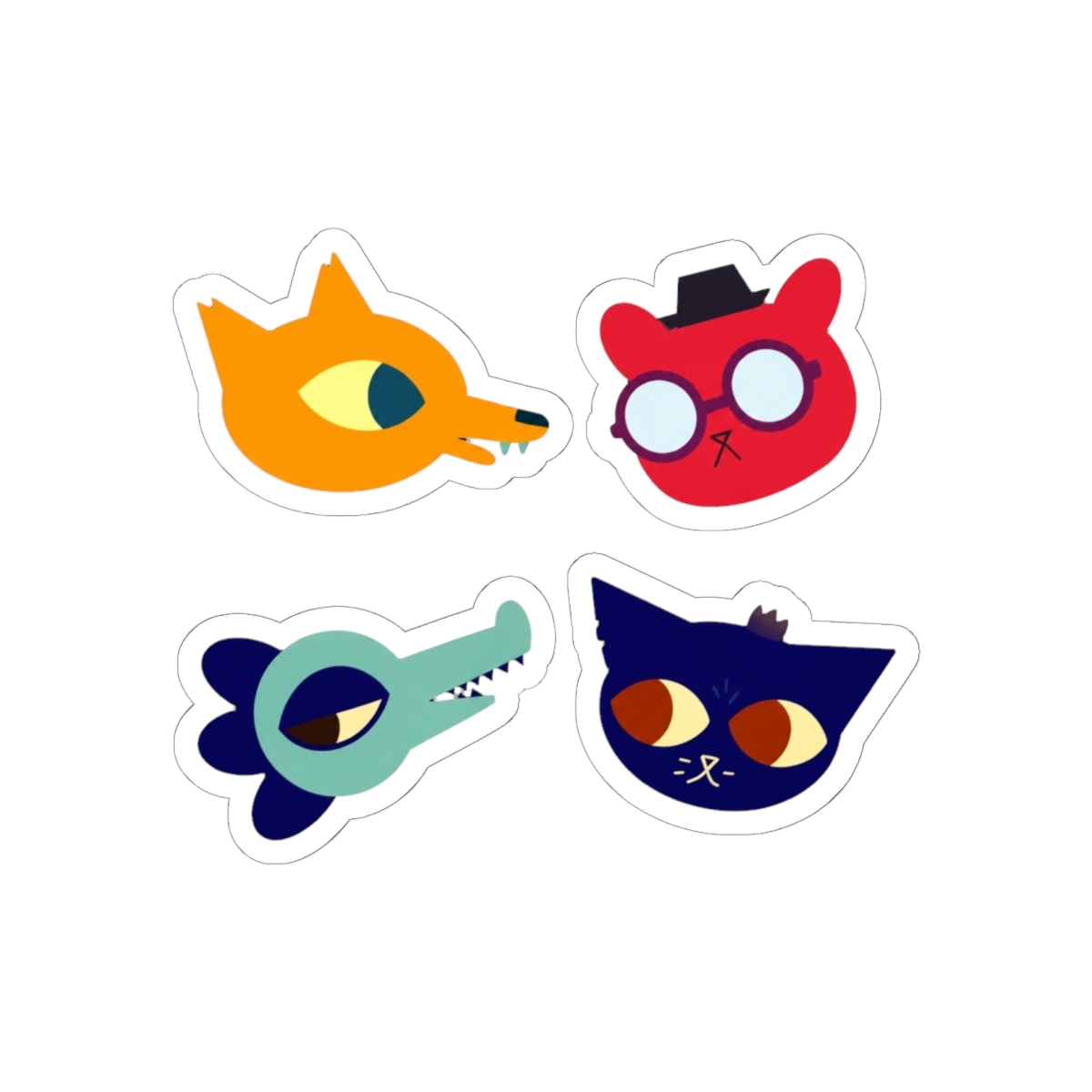 Night in the Woods sticker set - alternate angle 2, merchandise