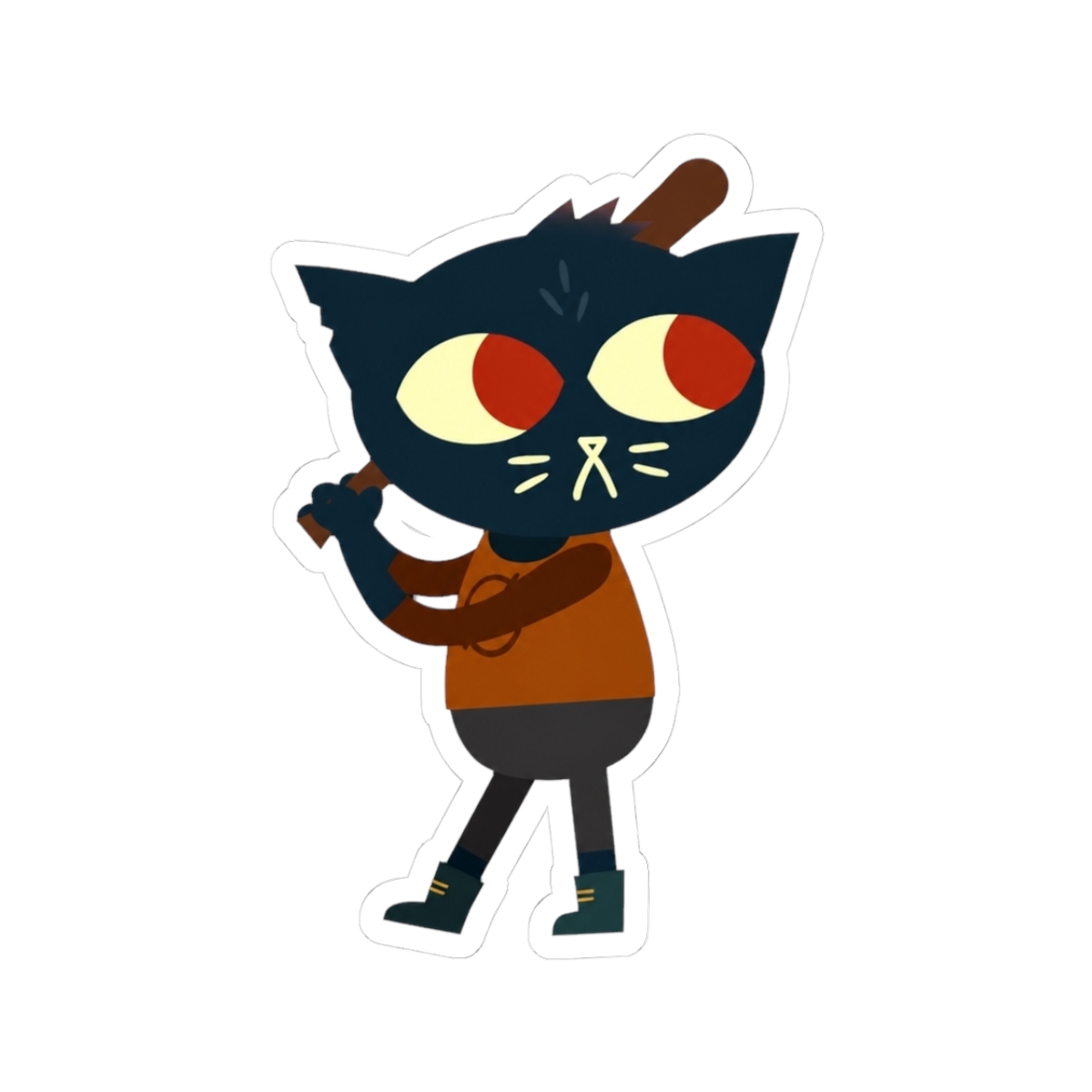 Night in the Woods - Mae Borowski with a baseball bat - Official Creator merchandise