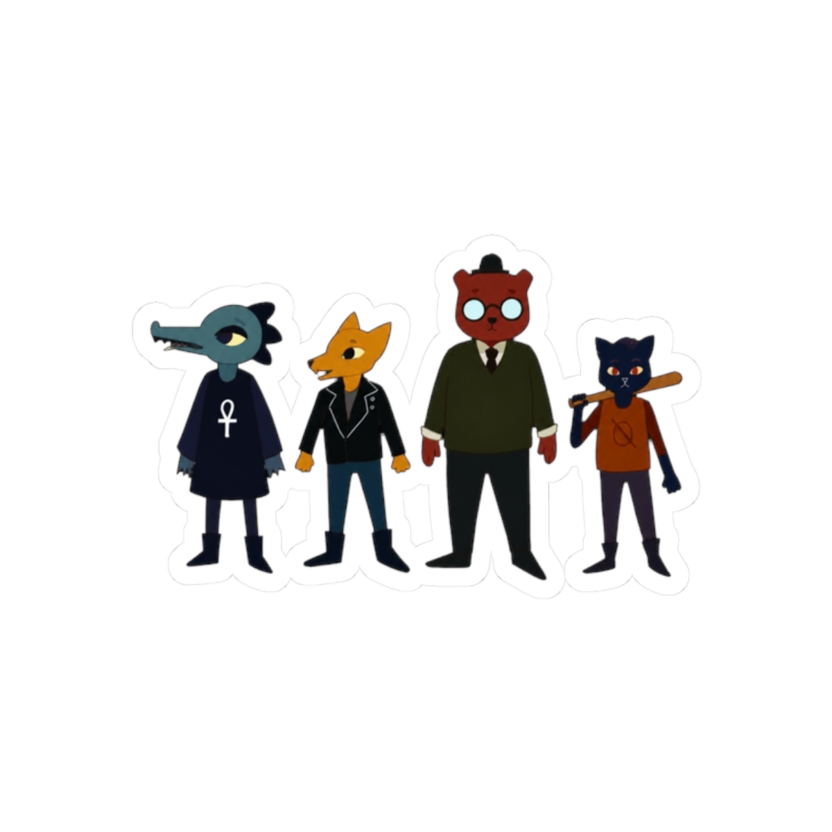 Night in the woods stickers - alternate angle 3, merchandise