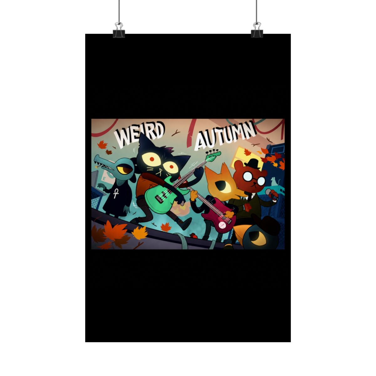 Night in the woods weird autumn poster HD - alternate angle 3, merchandise