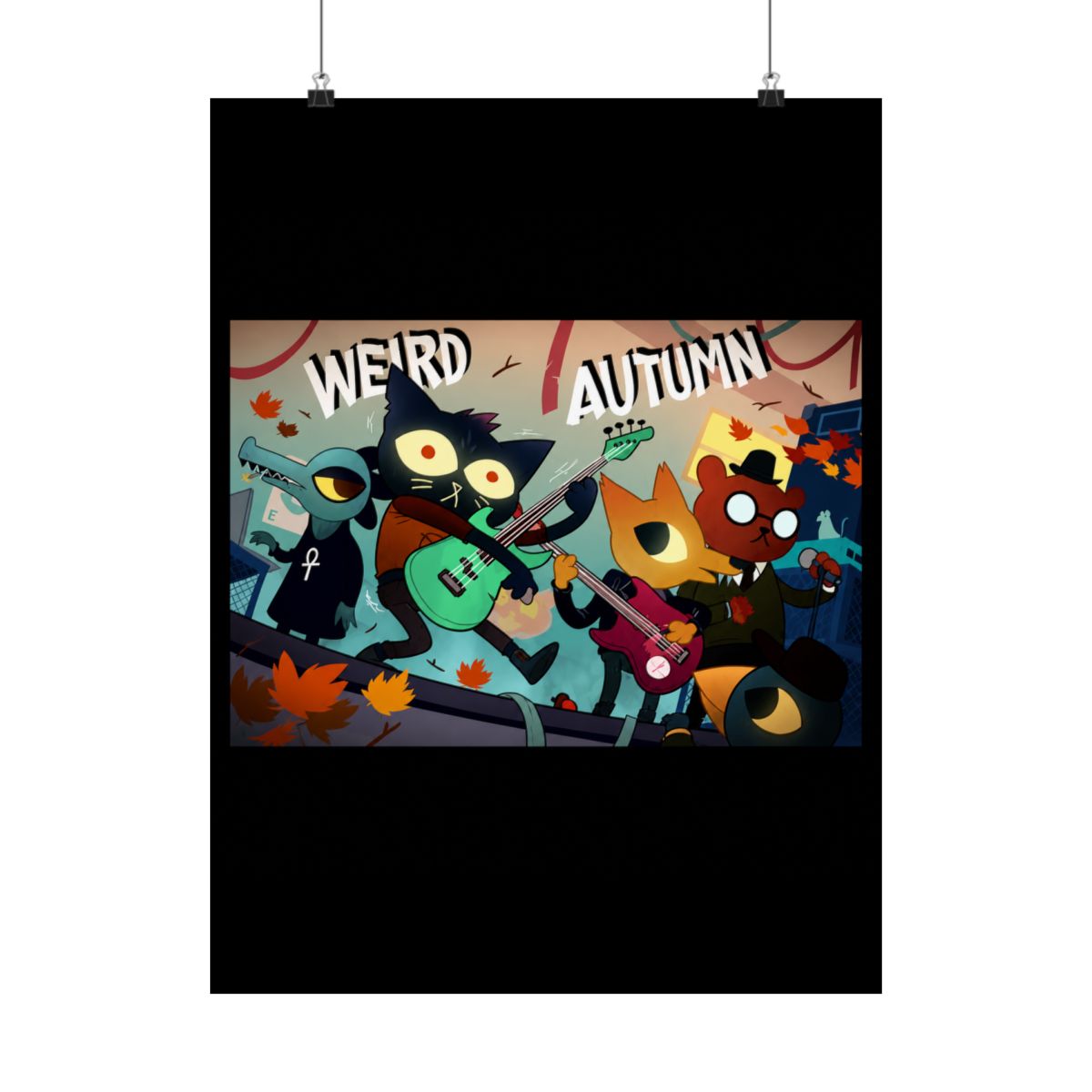 Night in the woods weird autumn poster HD - alternate angle 1, merchandise