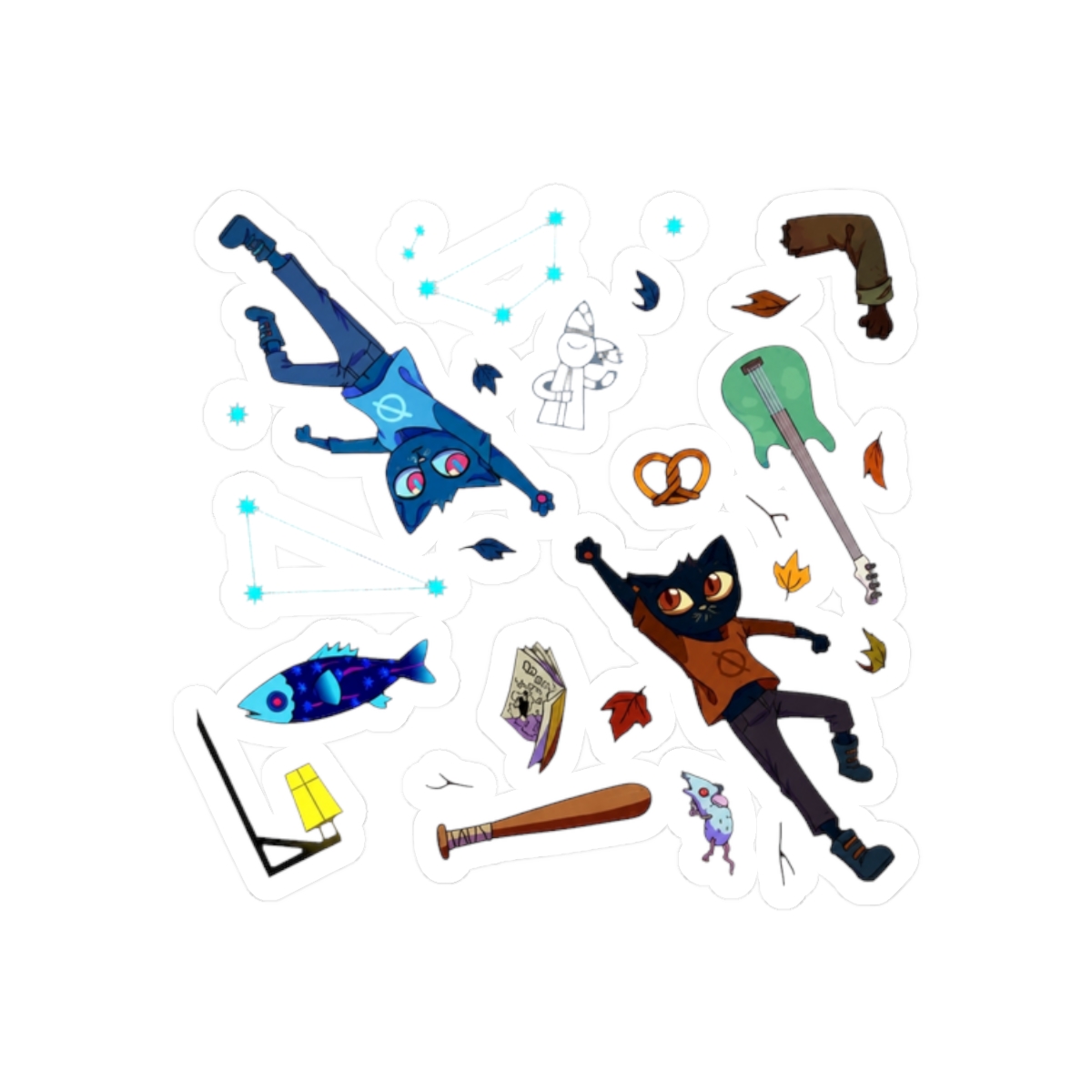 Night In The Woods🍂 Sticker - alternate angle 3, merchandise