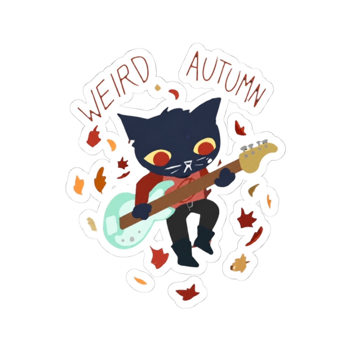 weird autumn Sticker | Night in the Woods - Official stickers merchandise