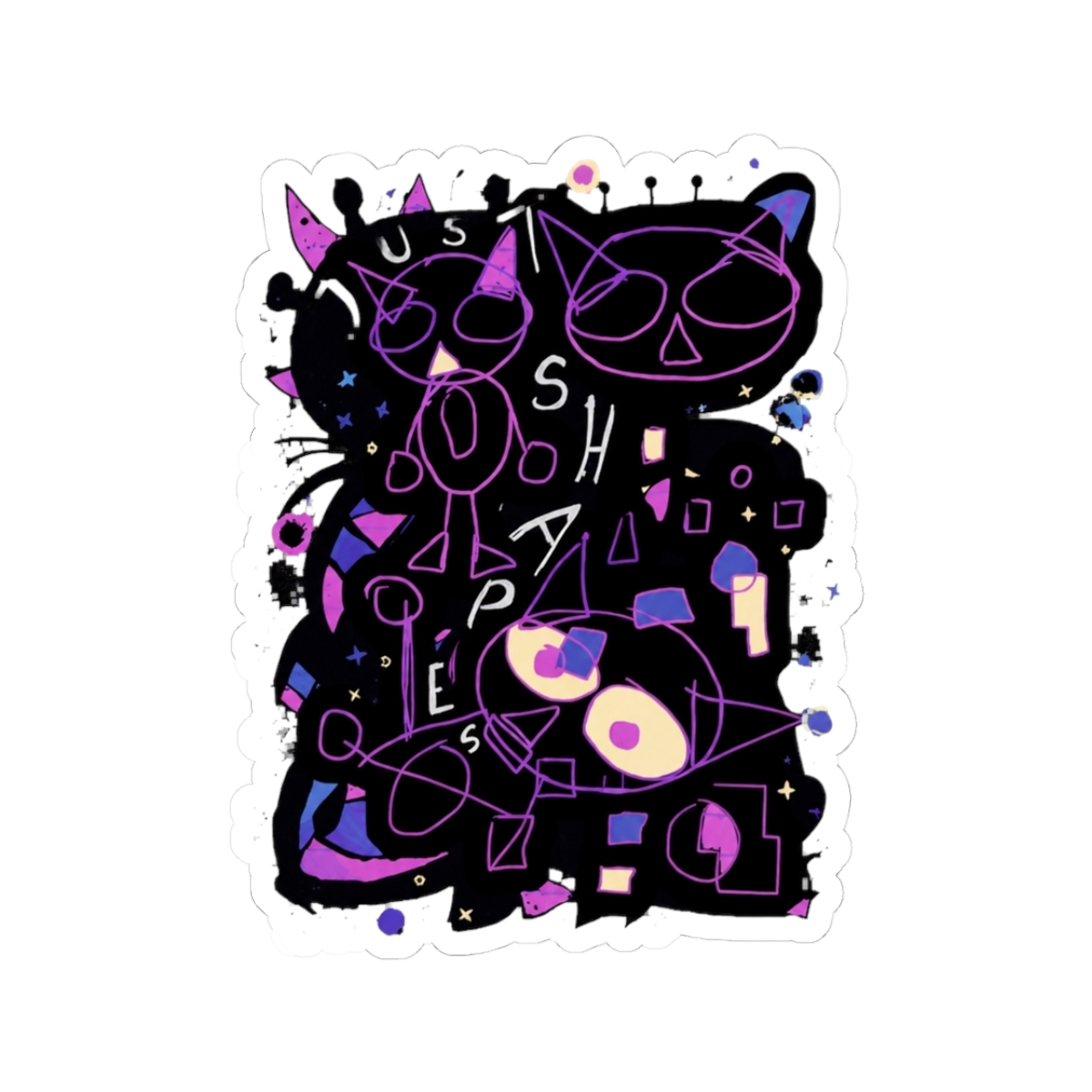 NIght In The Woods Shapes Sticker - Official stickers merchandise
