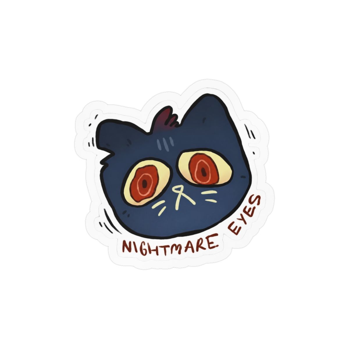 Night in the Woods Mae Sticker | Cute Vinyl Decal - alternate angle 2, merchandise