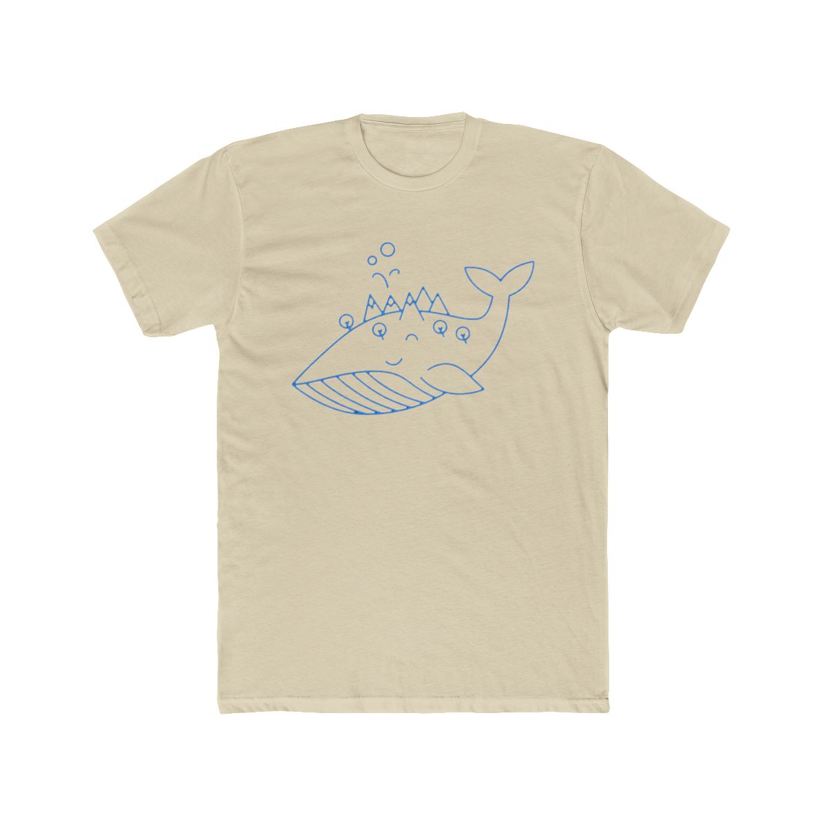 Space Whale Night in the woods Blue T Shirt - alternate angle 4, merchandise