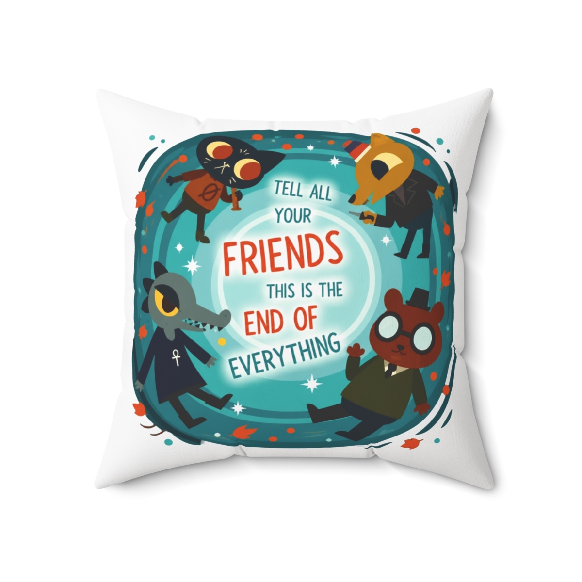 Night In The Woods This Is The End Of Everything Throw Pillow - alternate angle 5, merchandise