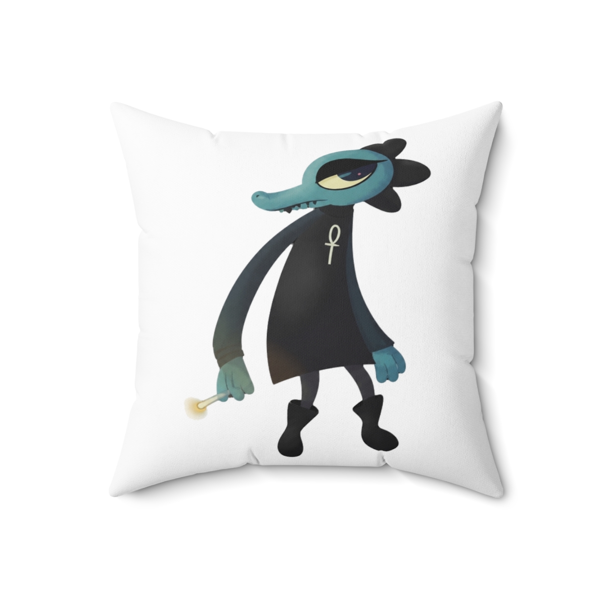 Hot Item Bea Night In The Woods Throw Pillow - alternate angle 3, merchandise