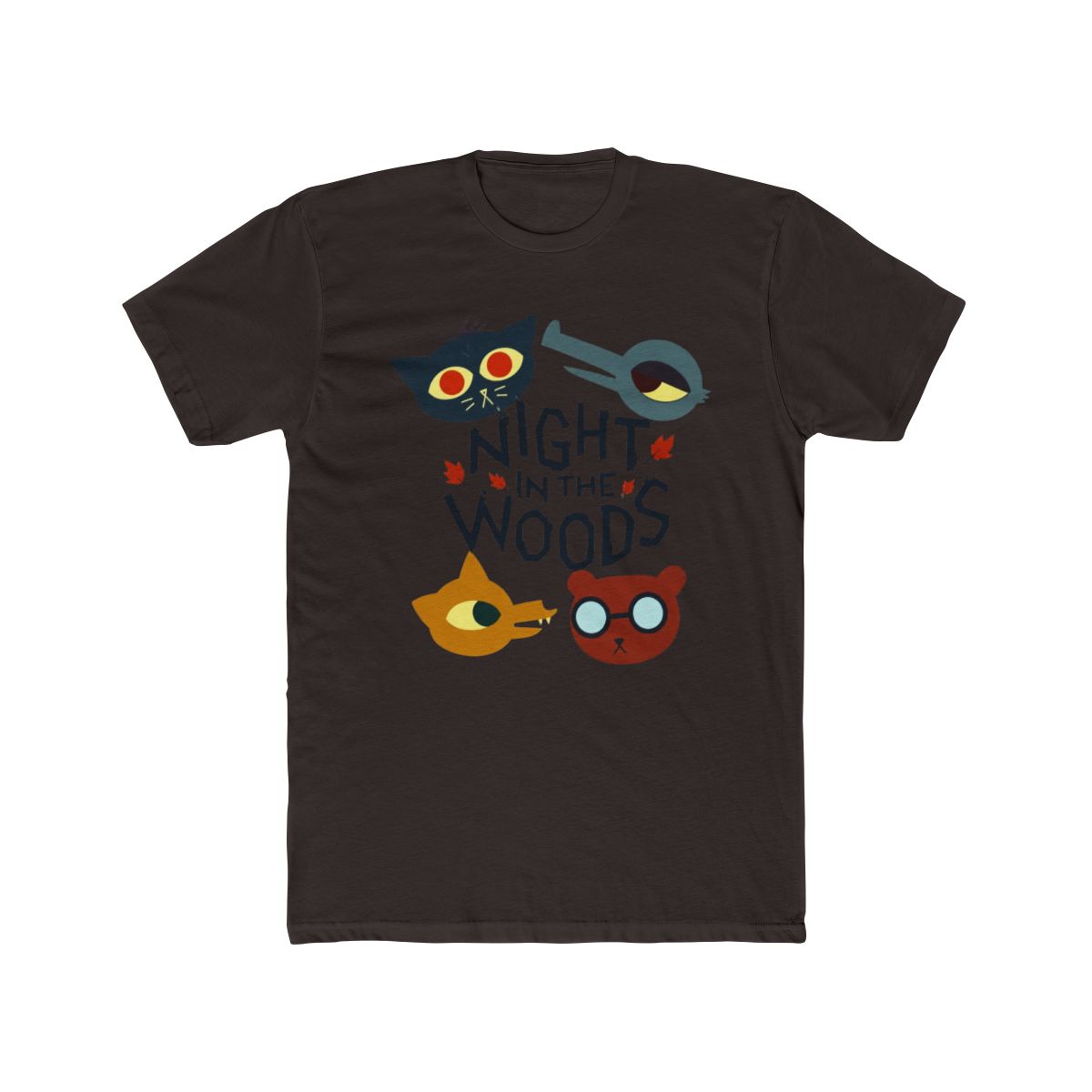 Video Game Night In The Woods All Characters T Shirt - alternate angle 2, merchandise