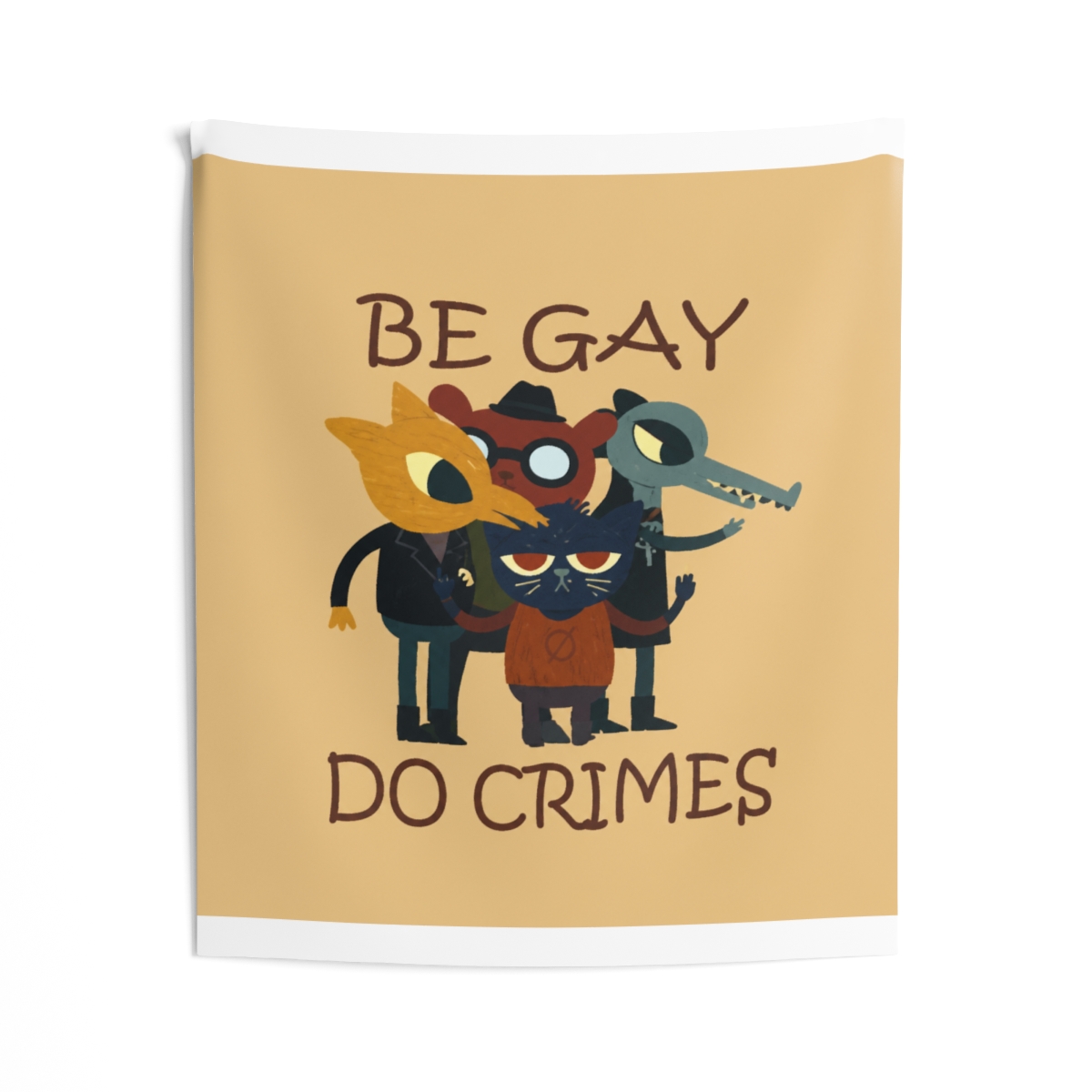 Night In Thhe Woods Be Gay Do Crimes Tapestry | Night in the Woods - alternate angle 1, merchandise