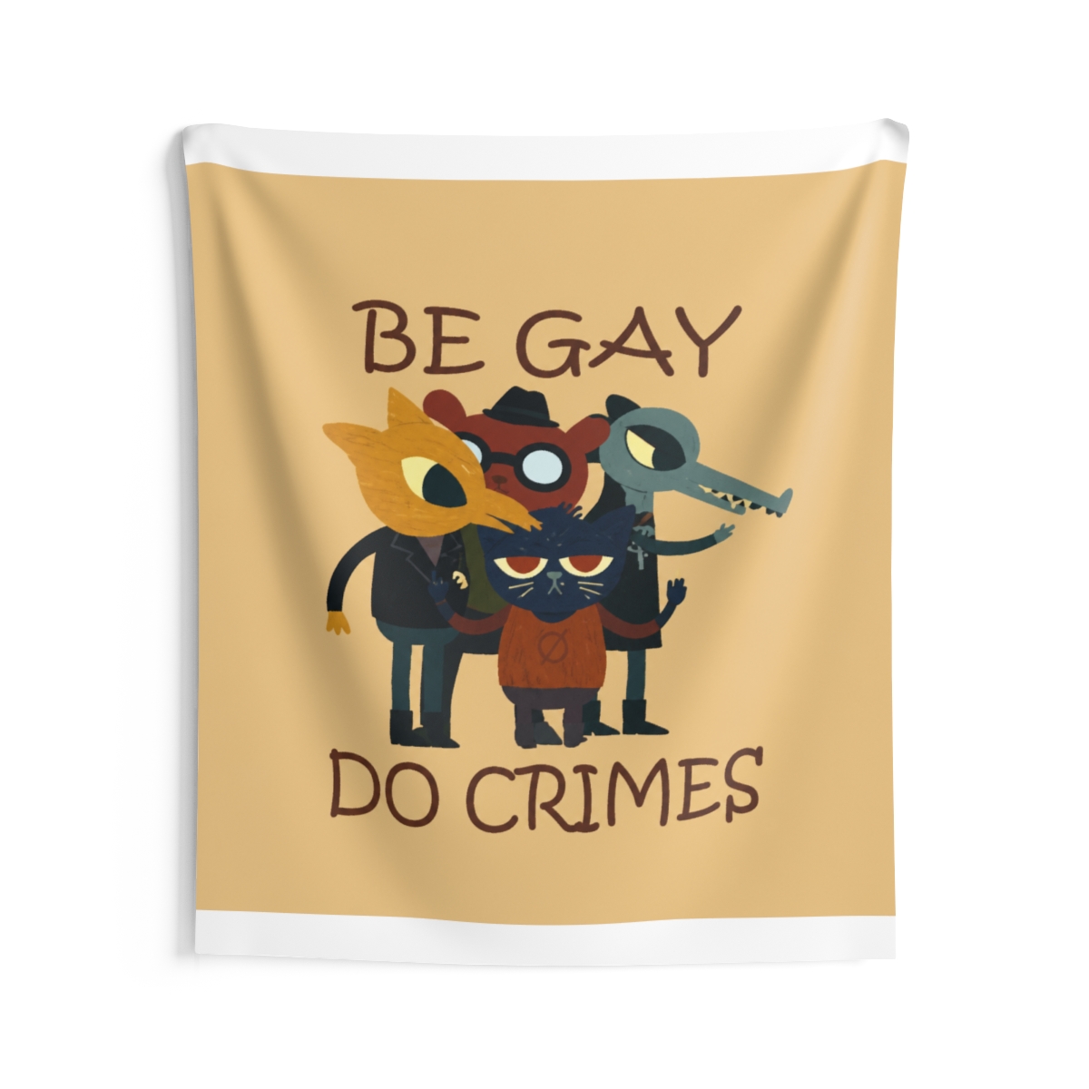 Night In Thhe Woods Be Gay Do Crimes Tapestry | Night in the Woods - alternate angle 5, merchandise