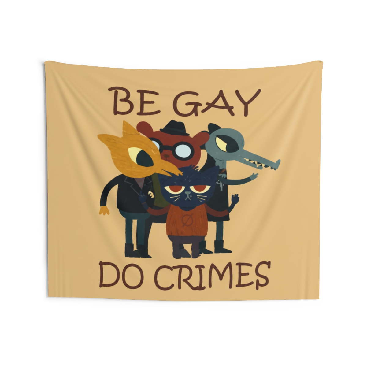 Night In Thhe Woods Be Gay Do Crimes Tapestry | Night in the Woods - alternate angle 4, merchandise