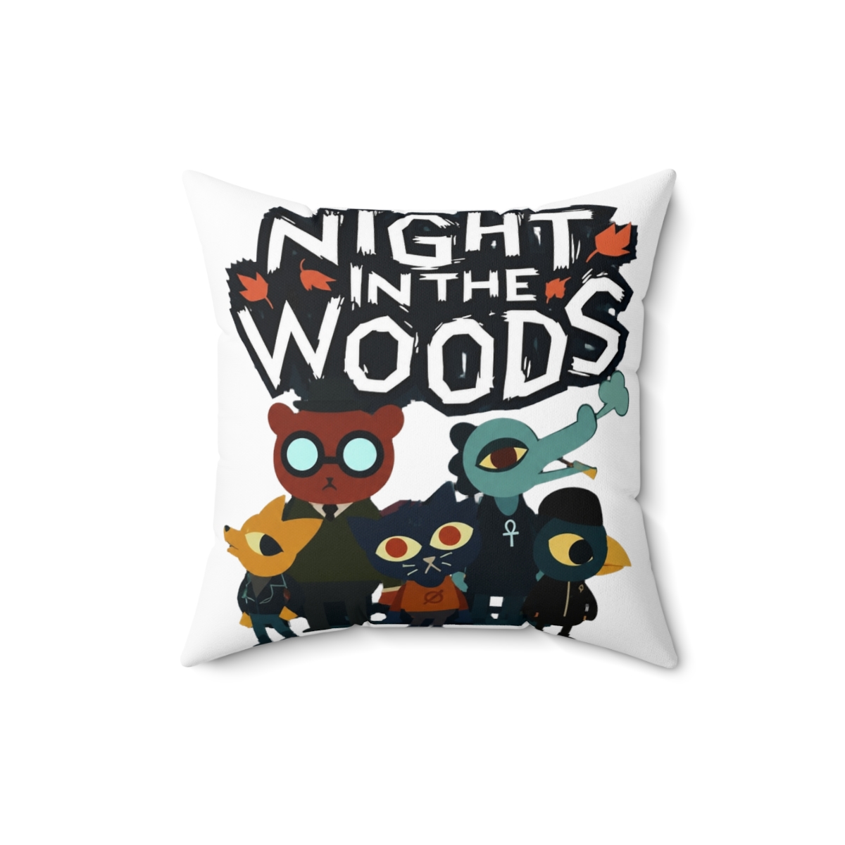 Best Selling Night In The Woods Main Characters Throw Pillow - alternate angle 2, merchandise