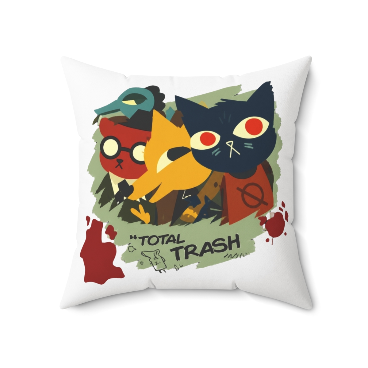 Night In The Woods Except For Bea Throw Pillow - alternate angle 5, merchandise