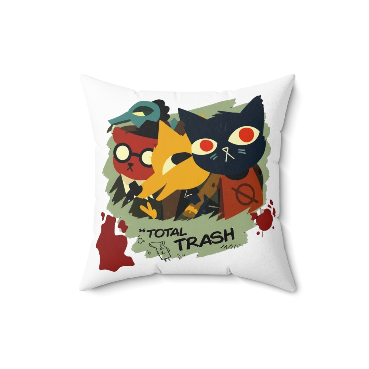 Night In The Woods Except For Bea Throw Pillow - alternate angle 2, merchandise
