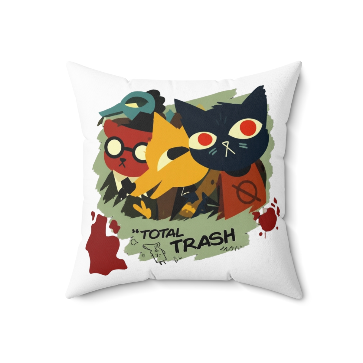 Night In The Woods Except For Bea Throw Pillow - alternate angle 3, merchandise