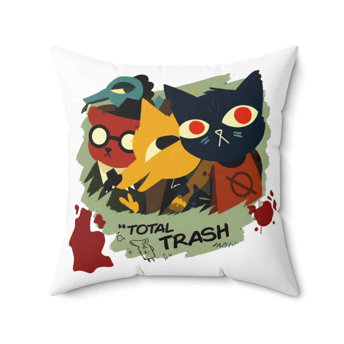 Night In The Woods Except For Bea Throw Pillow - alternate angle 4, merchandise