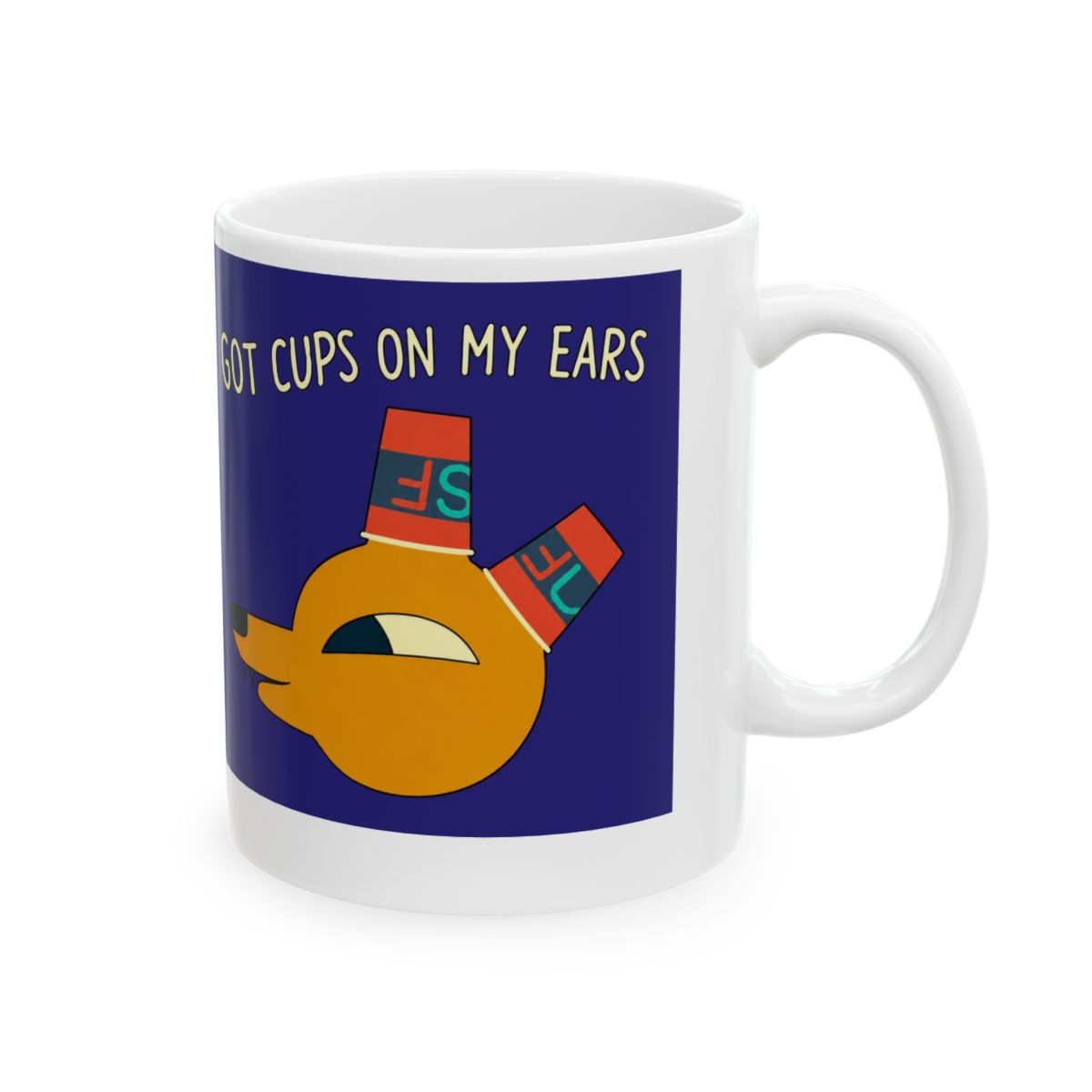 Got cups on my ears Night in the woods Mug