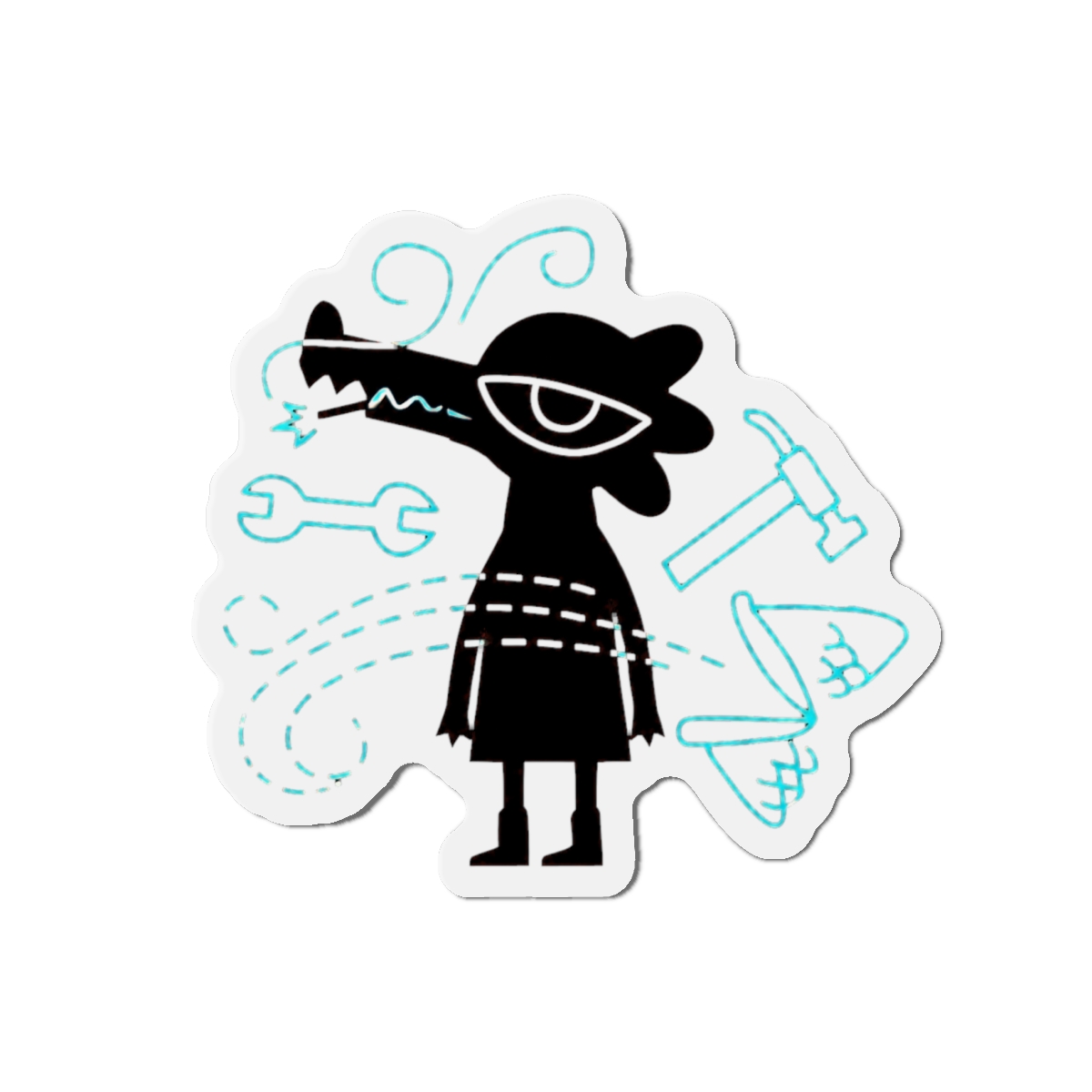 Night In The Woods Bea Magnet - alternate angle 2, merchandise