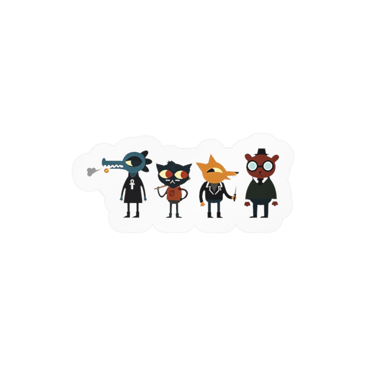 Night in The Woods - Best Buds, nitw Decal Sticker - Sticker Graphic - Auto, Wall, Laptop, Cell, Truck Sticker for Windows, Cars, Trucks