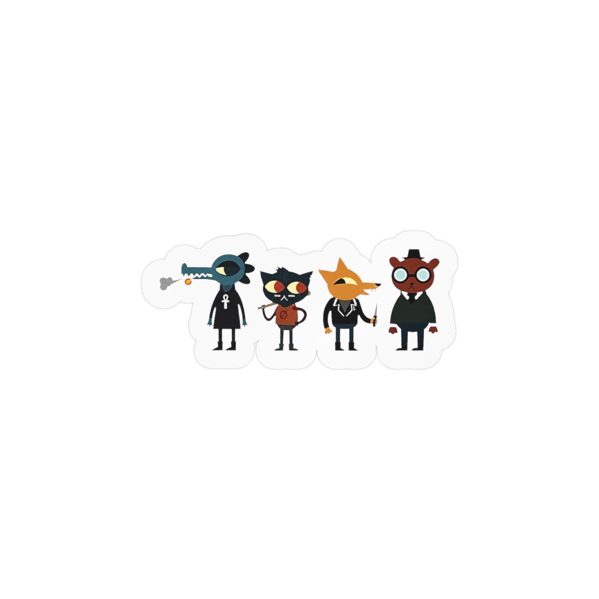 Night in The Woods - Best Buds, nitw Decal Sticker - Sticker Graphic - Auto, Wall, Laptop, Cell, Truck Sticker for Windows, Cars, Trucks - alternate angle 1, merchandise