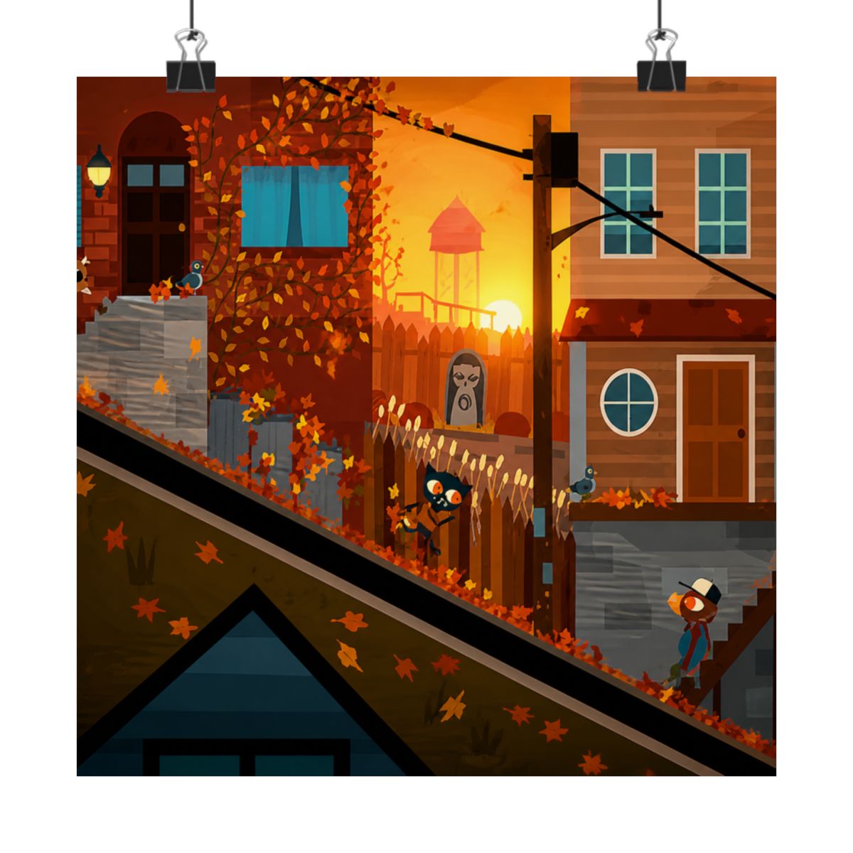 Night in the woods towne center Stickers HD - alternate angle 5, merchandise