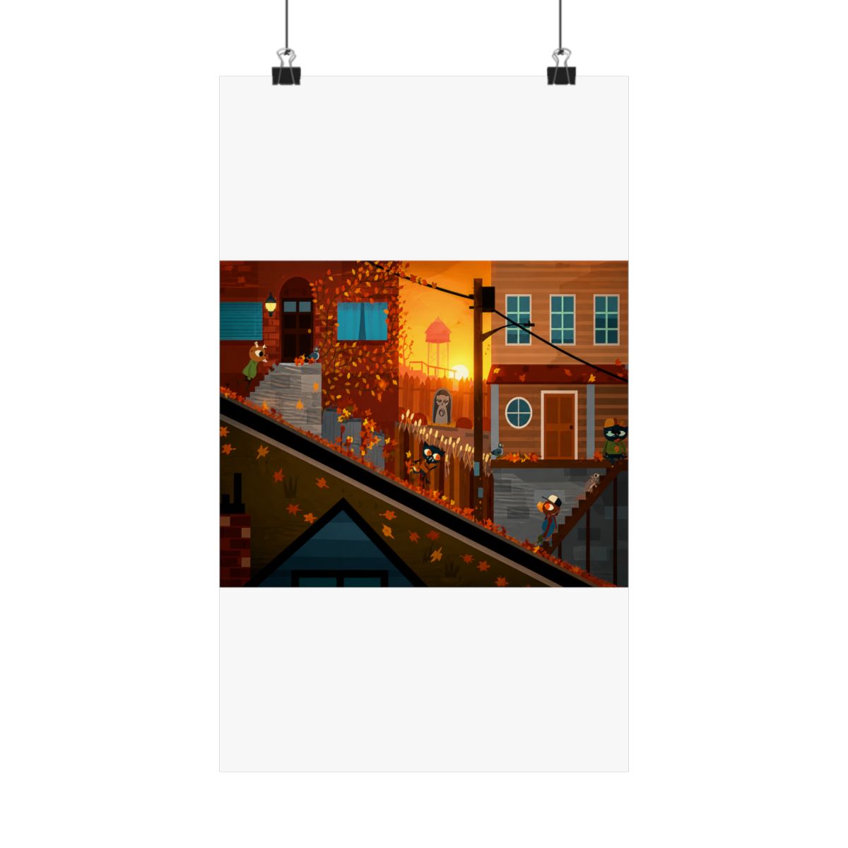 Night in the woods towne center Stickers HD