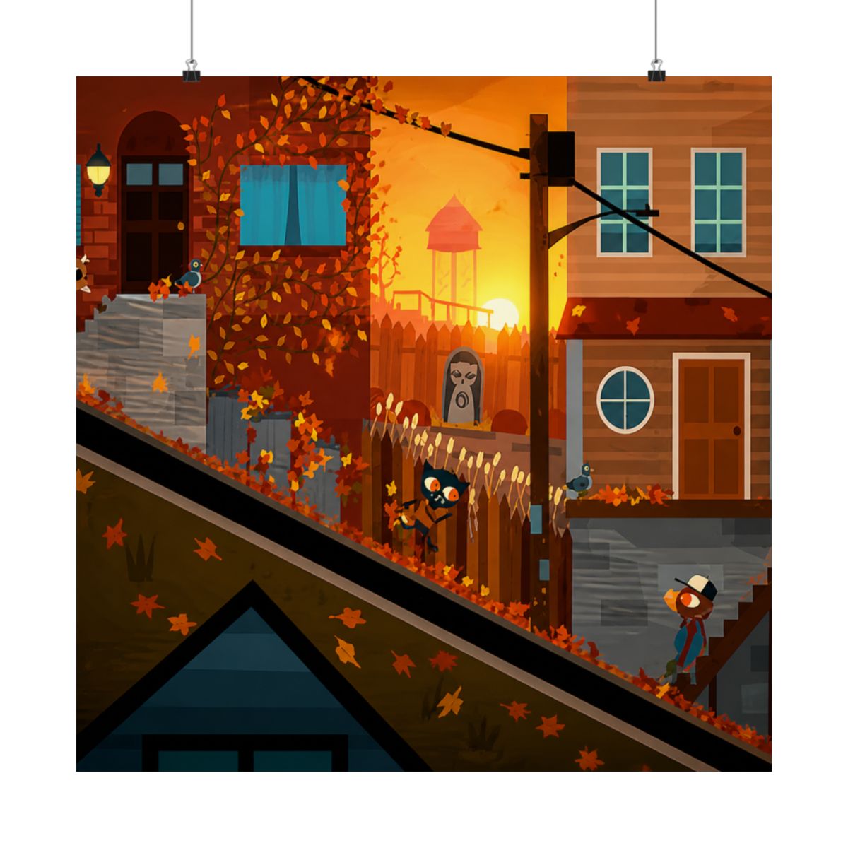 Night in the woods towne center Stickers HD