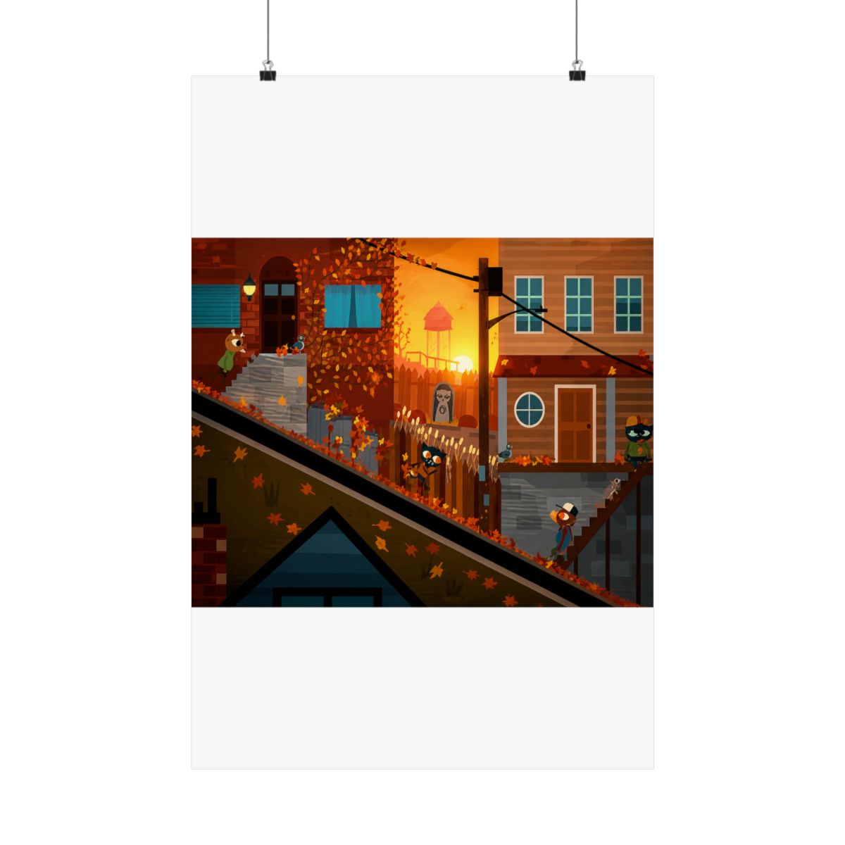 Night in the woods towne center Stickers HD - Official stickers merchandise