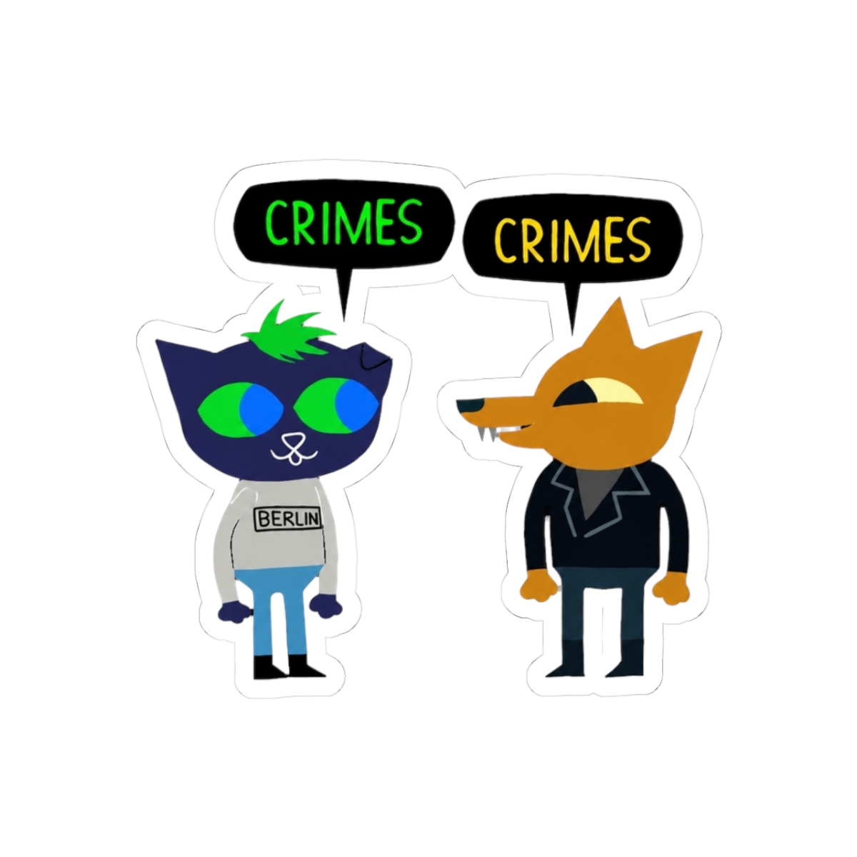 Whimsical Doodle Sticker | Fun Vinyl Decal for Laptops and Water Bottles | Night in the Woods - Official stickers merchandise