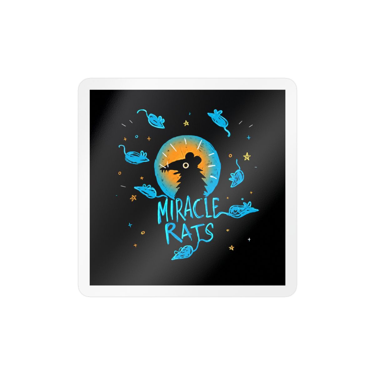 Night in The Woods Miracle Rats Bumper Sticker Window Water Bottle Decal 5" - alternate angle 5, merchandise