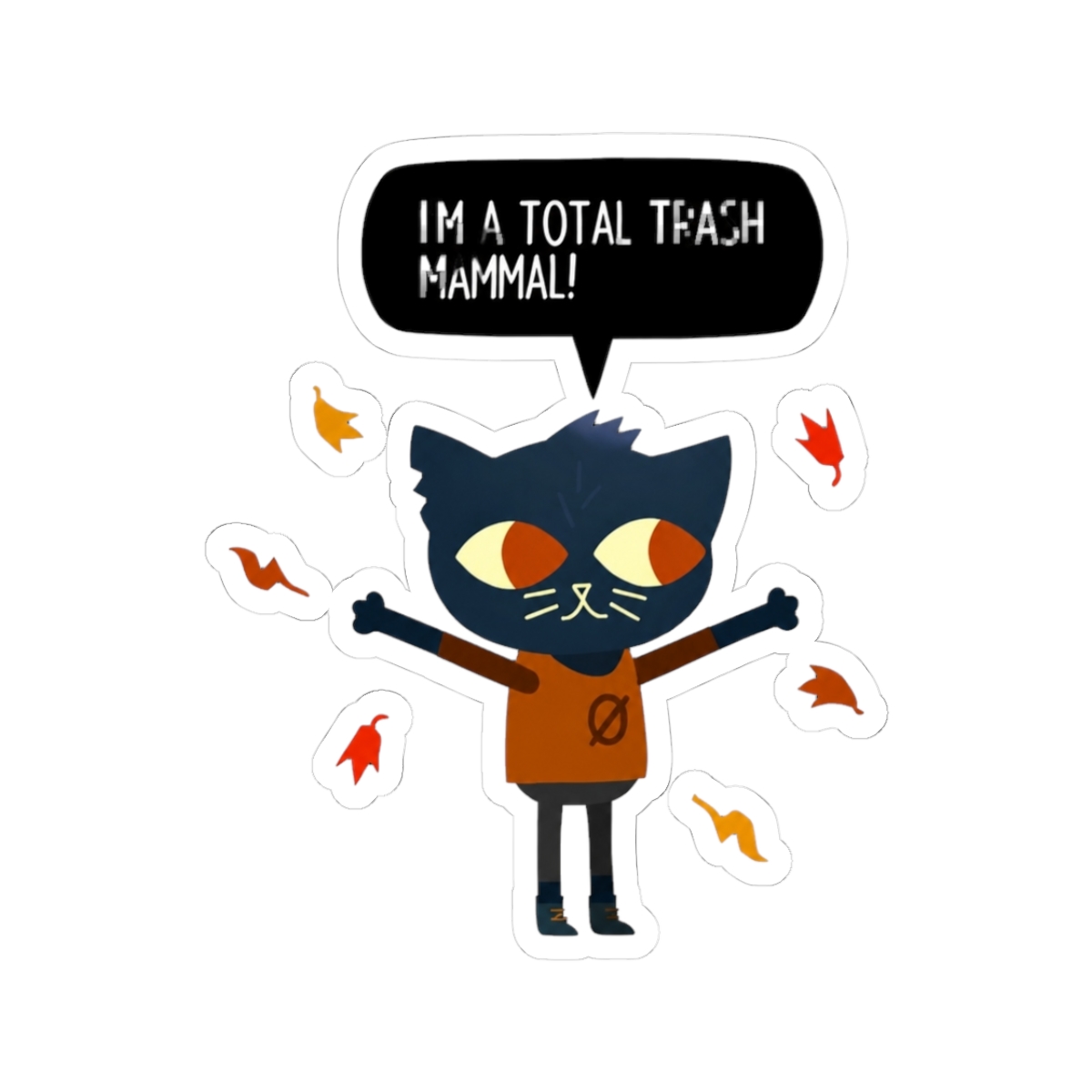 Mae NITW "I'M A TOTAL TRASH MAMMAL!" | Night in the Woods - Official Creator merchandise