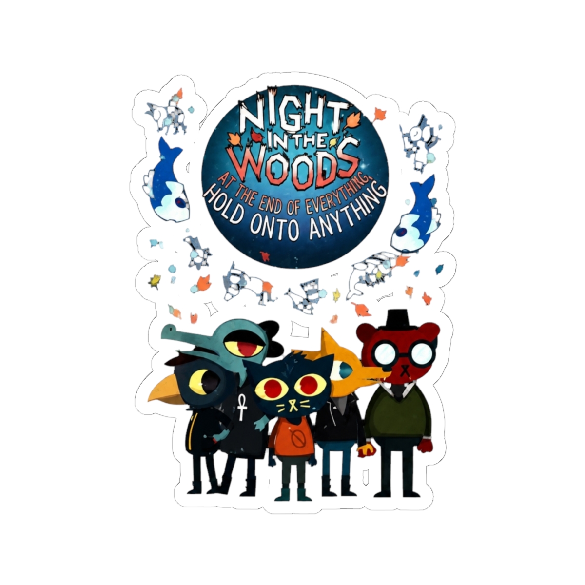 Cute Fox Sticker | Vinyl Decal for Everyday Gear | Night in the Woods - Night in the Woods official Stickers merch
